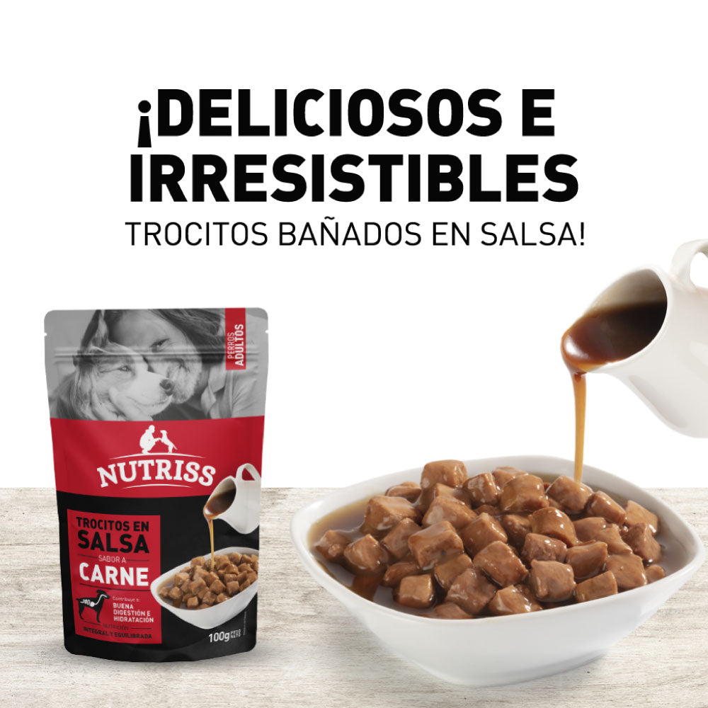 Nutriss Trocitos en Salsa sabor a Carne