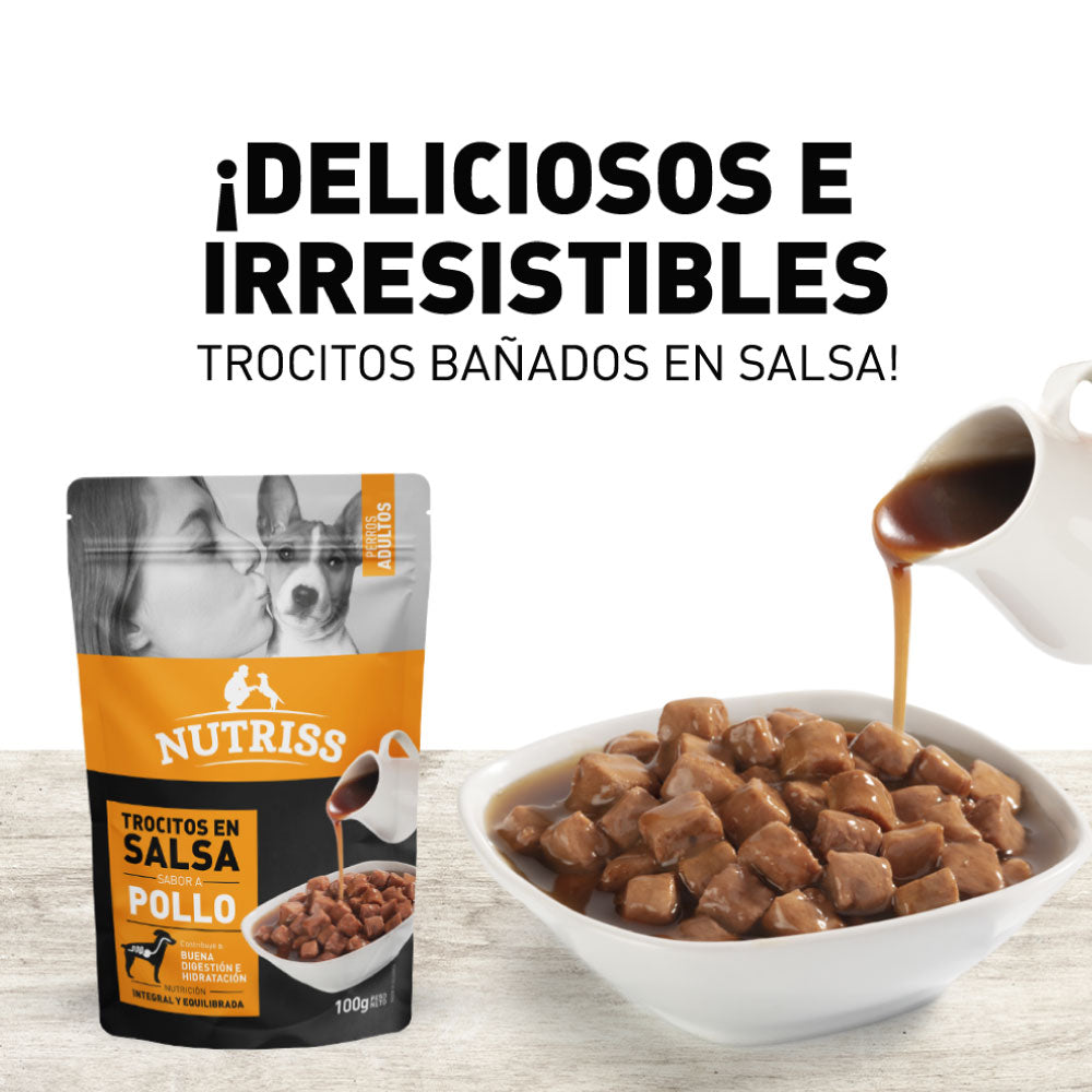 Nutriss Trocitos en Salsa sabor a Pollo