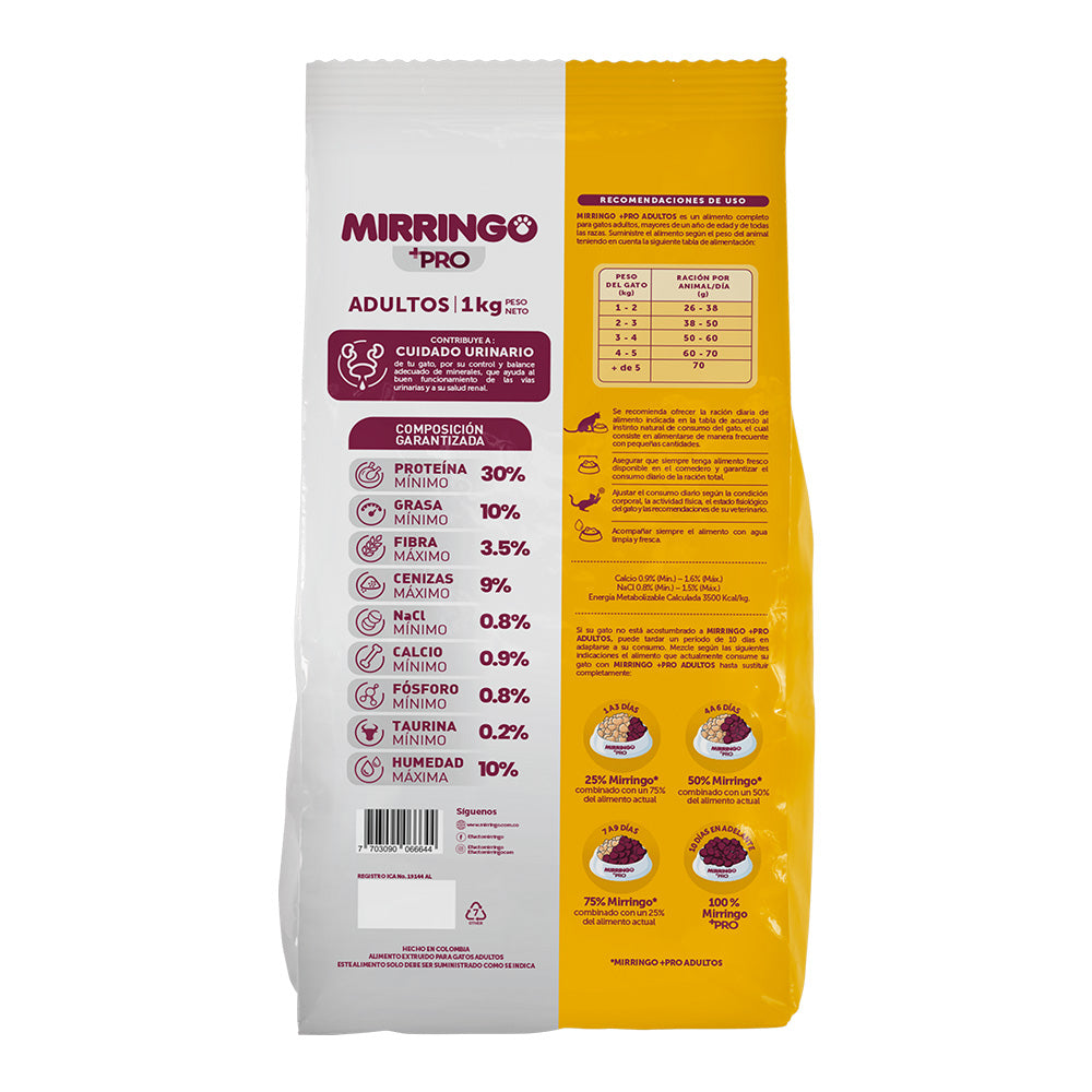 Mirringo +PRO Gatos Adultos