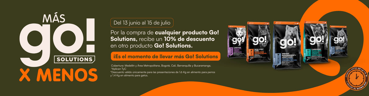 Por la compra de cualquier producto Go! solutions, recibe 10% de decuento en otro producto Go! Solutions.