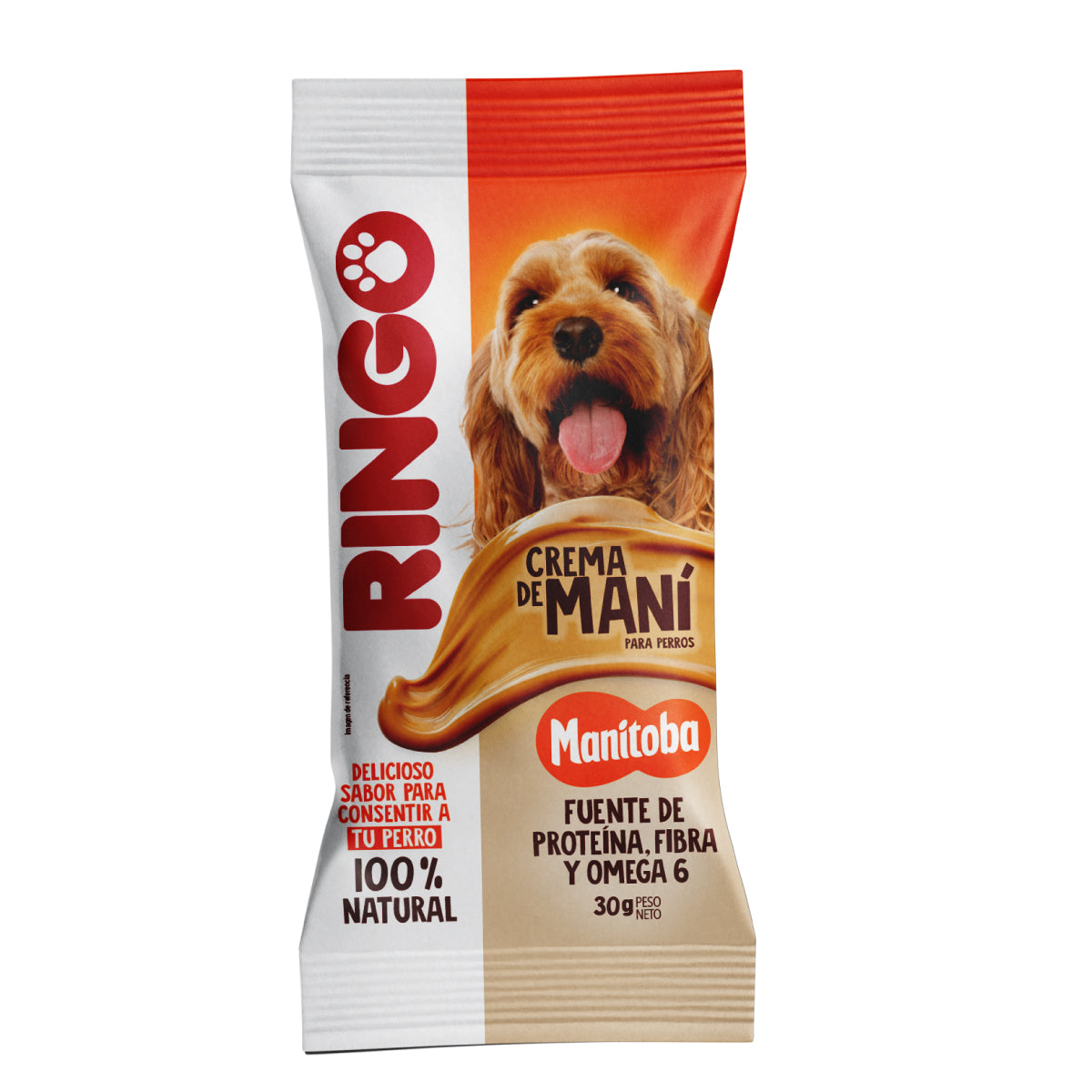 Snack para perros. Crema de maní 100% natural