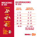 Snack Ringo para perros con 30 gramos. Crema de maní con fibra y omega 6. 100% maní