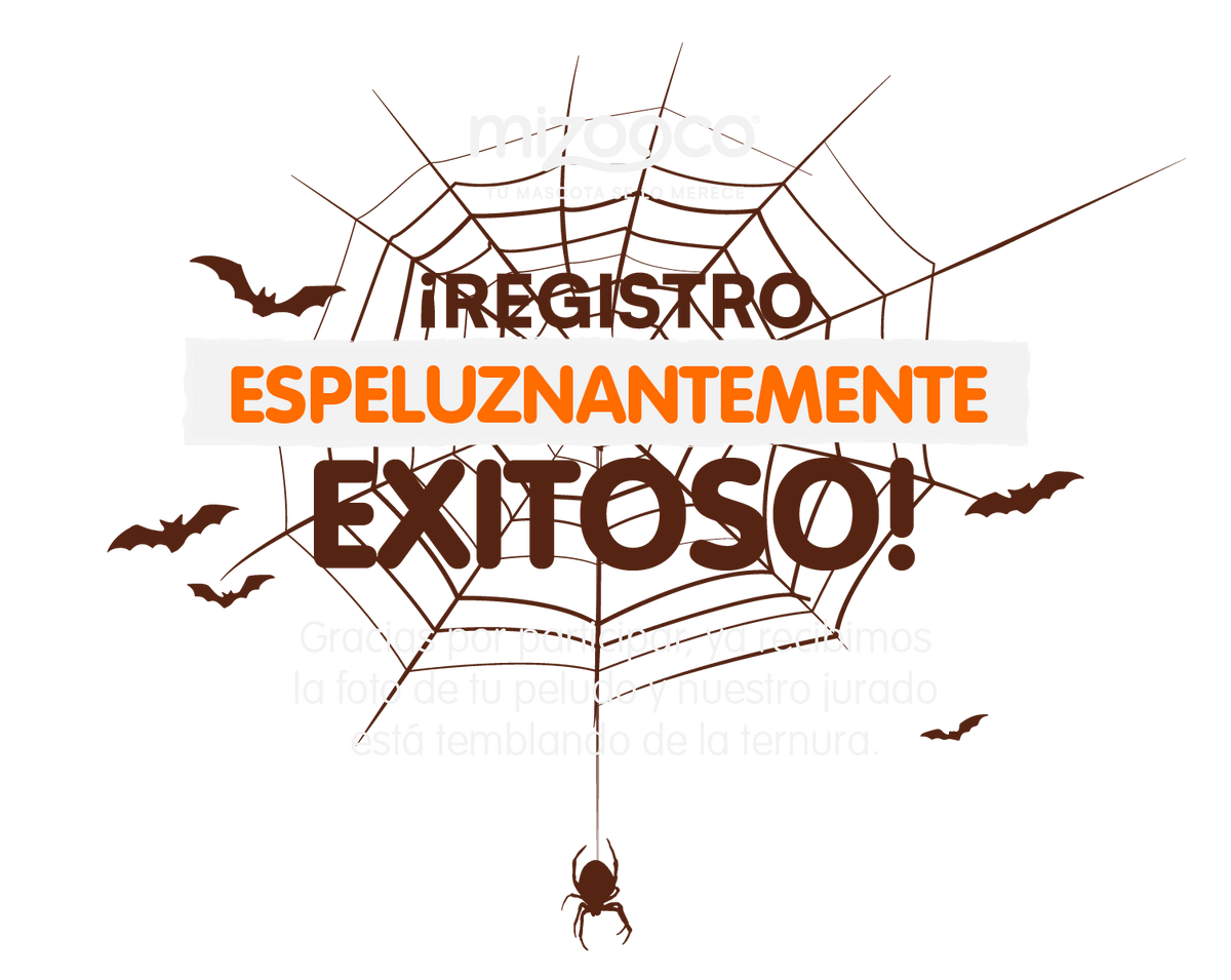 ¡Registro exitoso! Ya estás participando con la foto de tu mascota