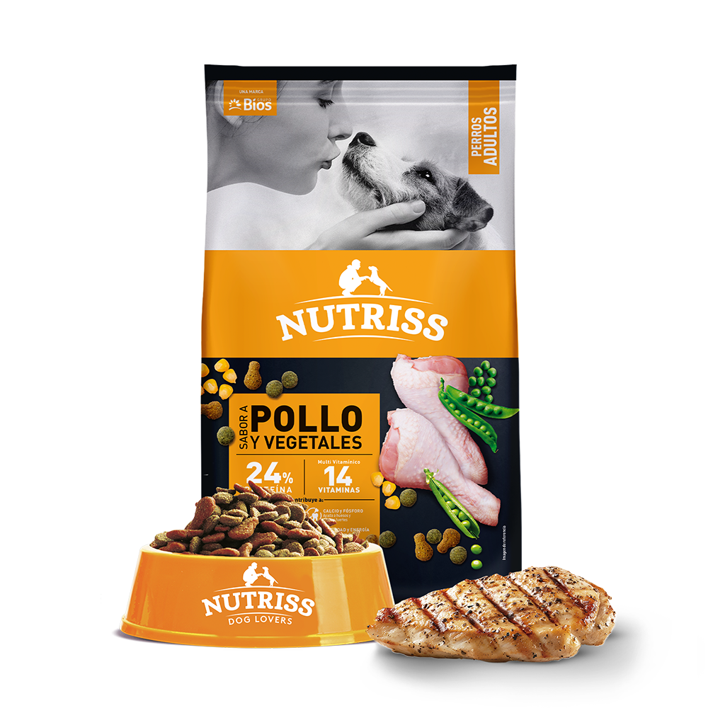 Nutriss Perros Adultos Sabor a Pollo y Vegetales